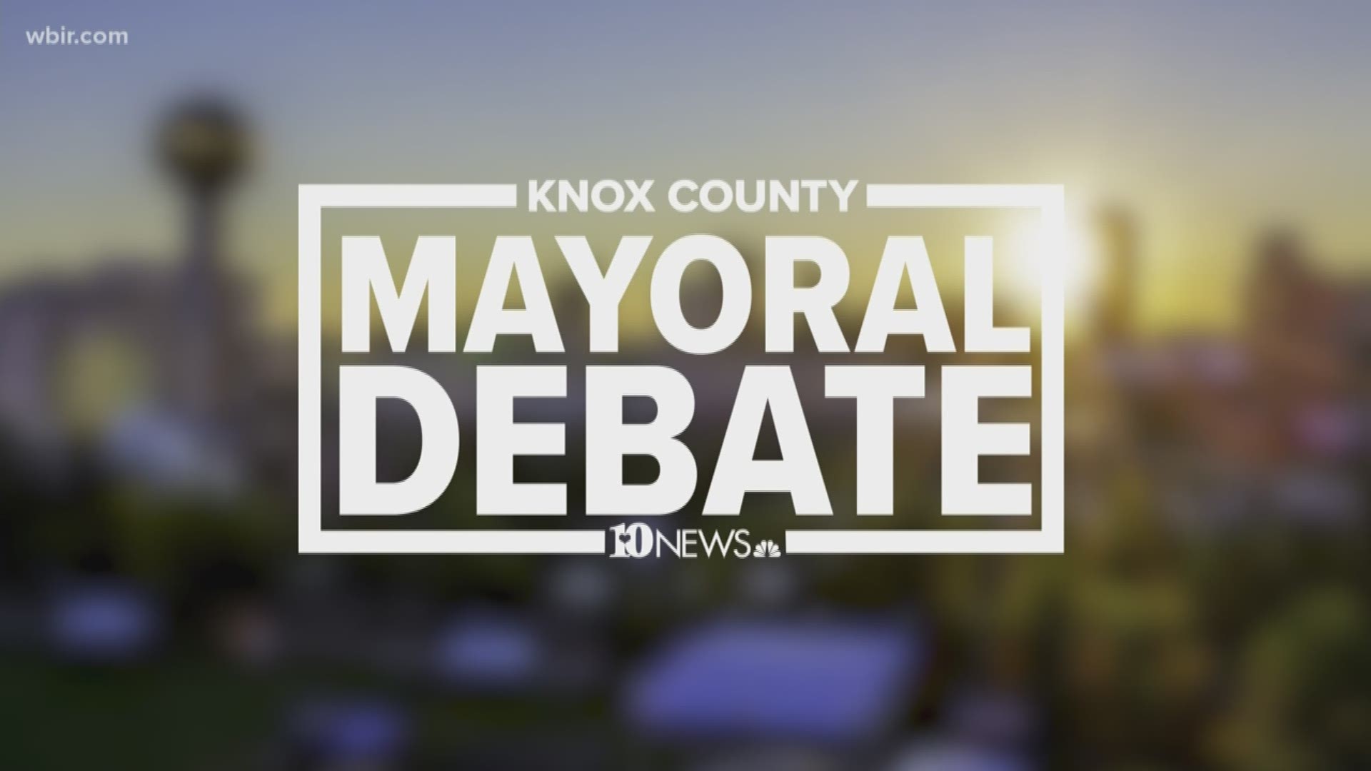 Knox County will elect a new mayor this year, and you'll get a chance to learn more about them in this debate.