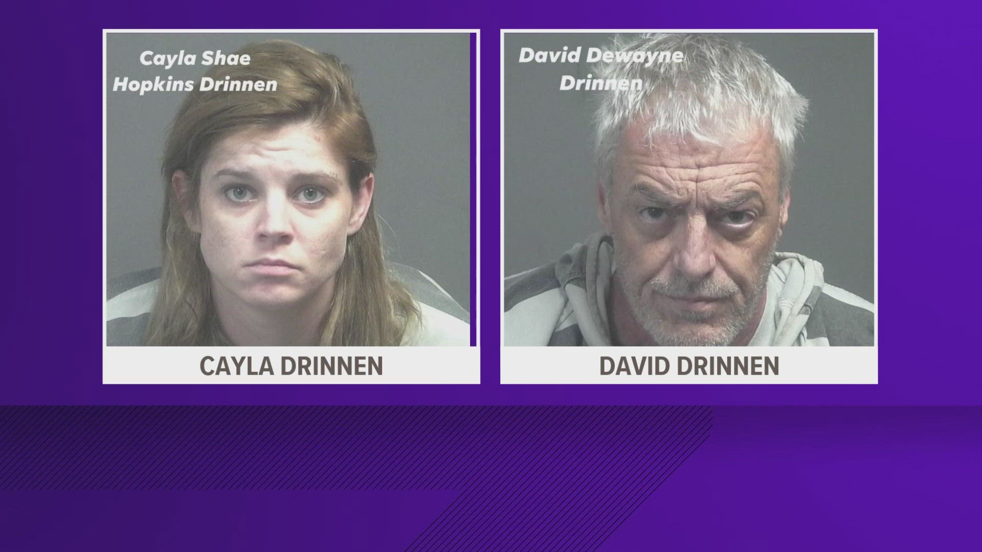 David and Cayla Drinnen are being held on more than 1 million dollars in bonds for the drugging and raping of a teenager.