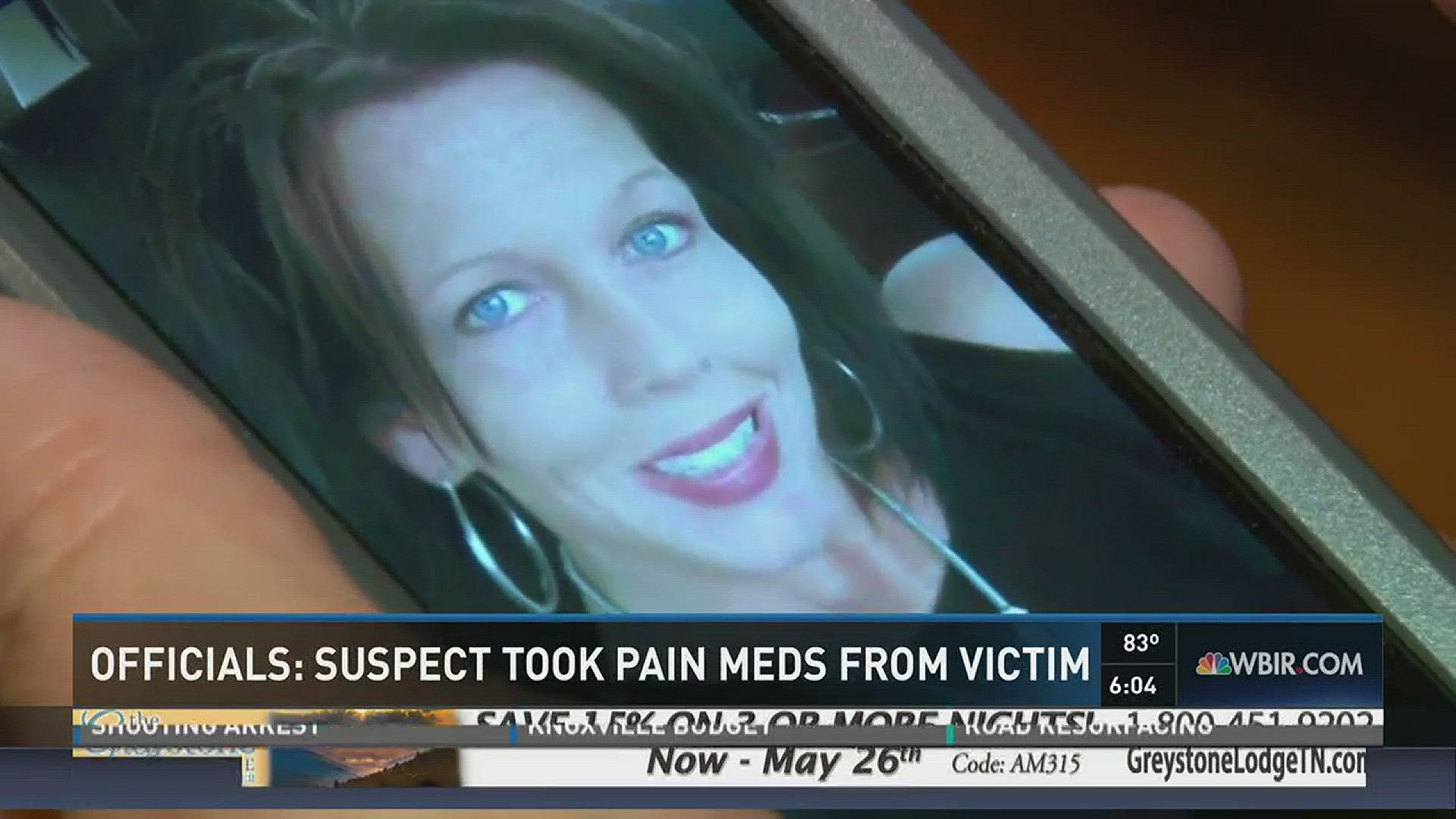 A Cocke County mother died from blunt force trauma to the back of the head and her murder revolved around prescription pain medication, according to Cocke County Sheriff Armando Fontes.  10News reporter Jim Matheny has more on the story. (4/26/16)