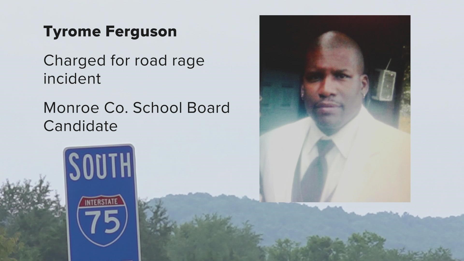 Police say Tyrome Ferguson was driving on I-75 when he fired three rounds into another car.
