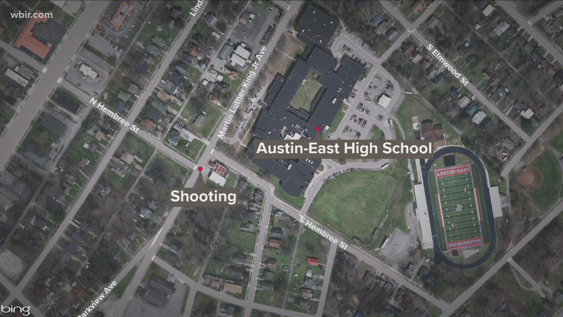 Reports of a shooting near Austin-East High School during its homecoming football game came in at around 9 p.m.