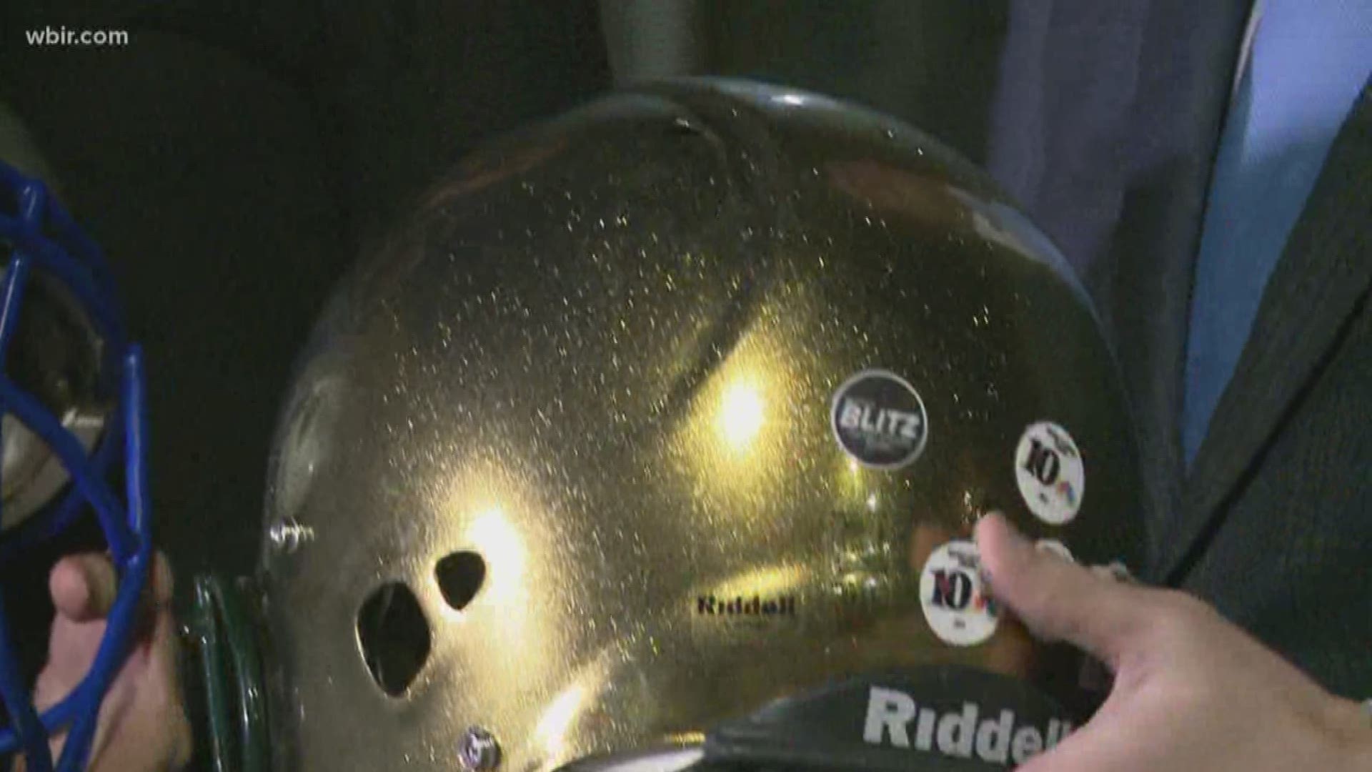 10Sports Blitz gives out their stickers for the top performances in the area.