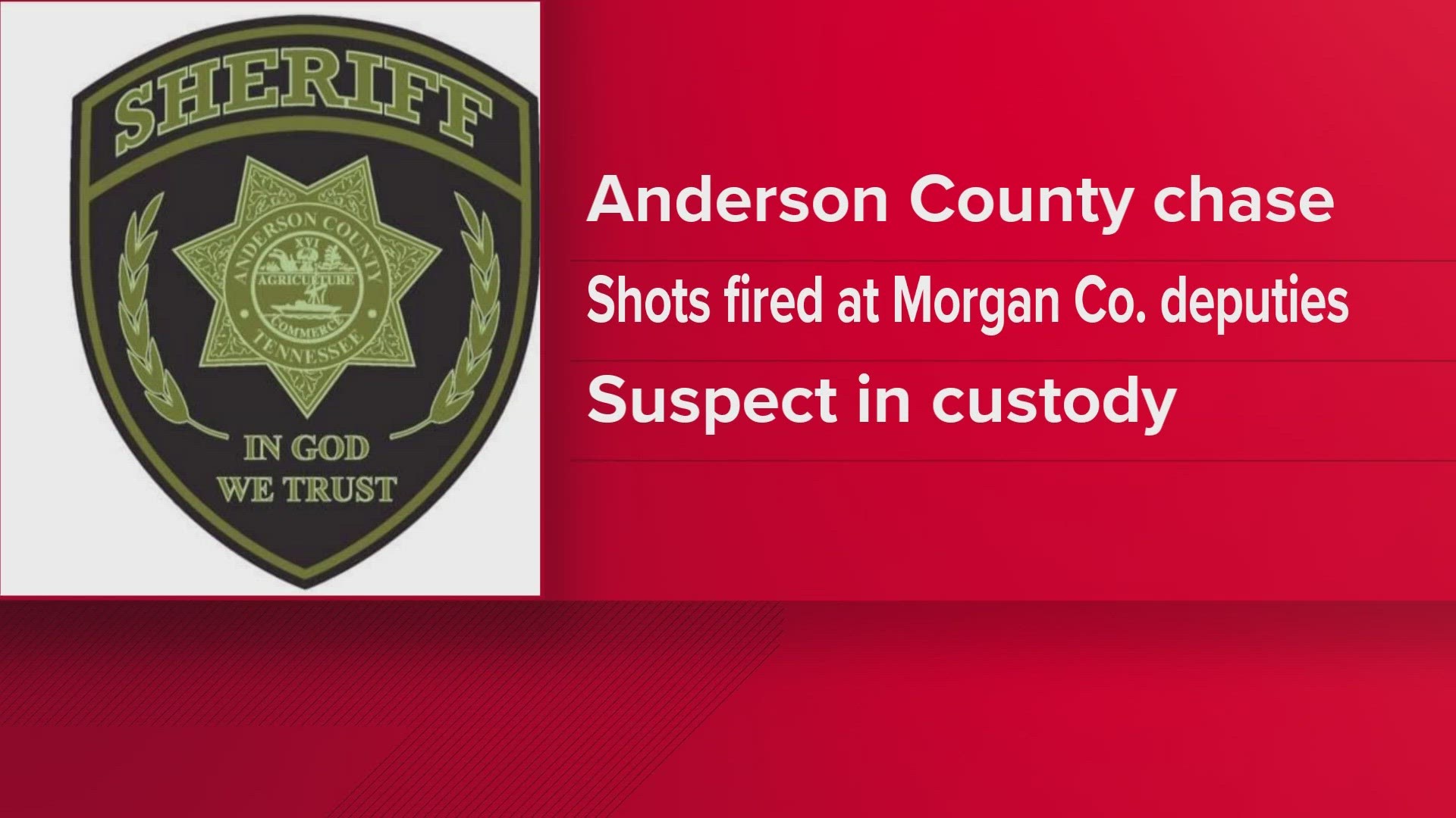 ACSO: Man arrested after leading deputies on multi-county chase | wbir.com