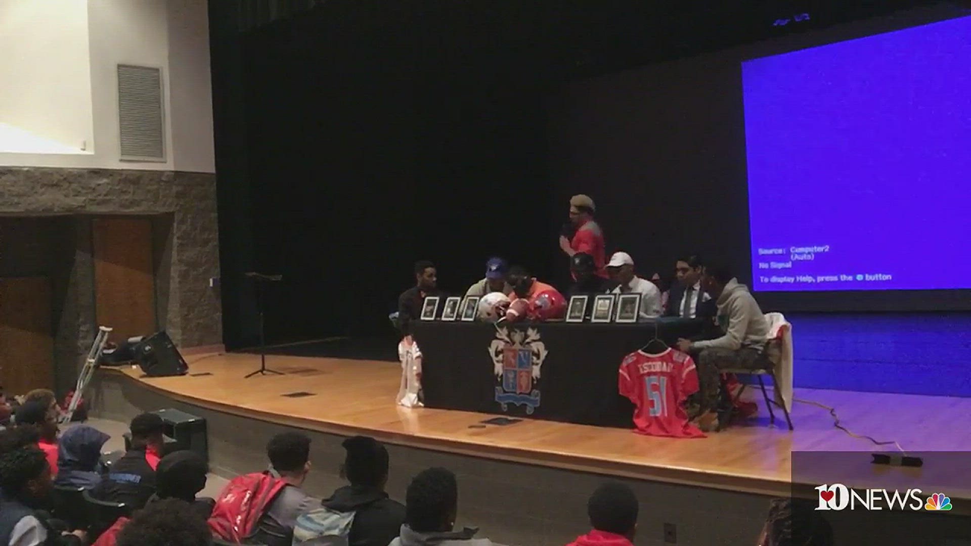 Austin-East had 7 athletes to play collegiate football on Signing Day.