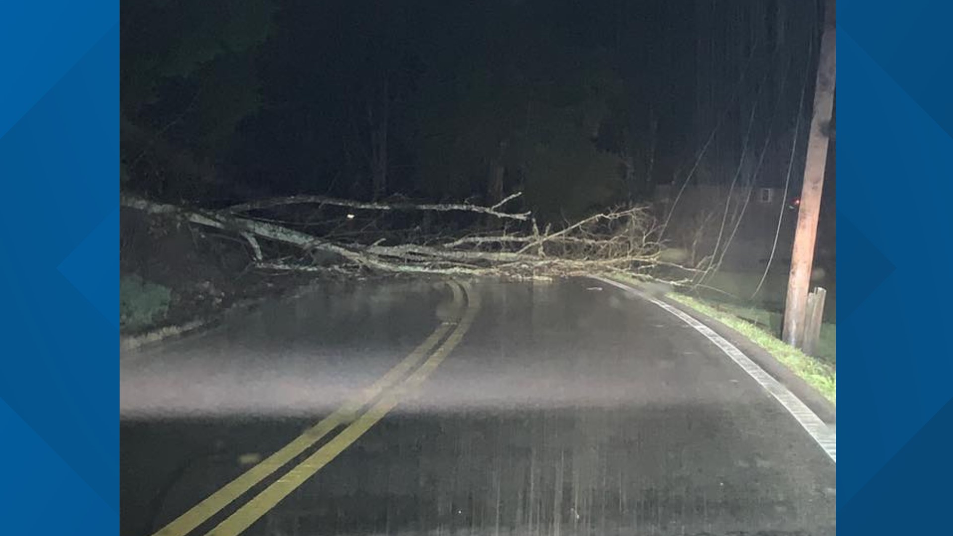 Strong storms strike East Tennessee, knock trees down, cut power for