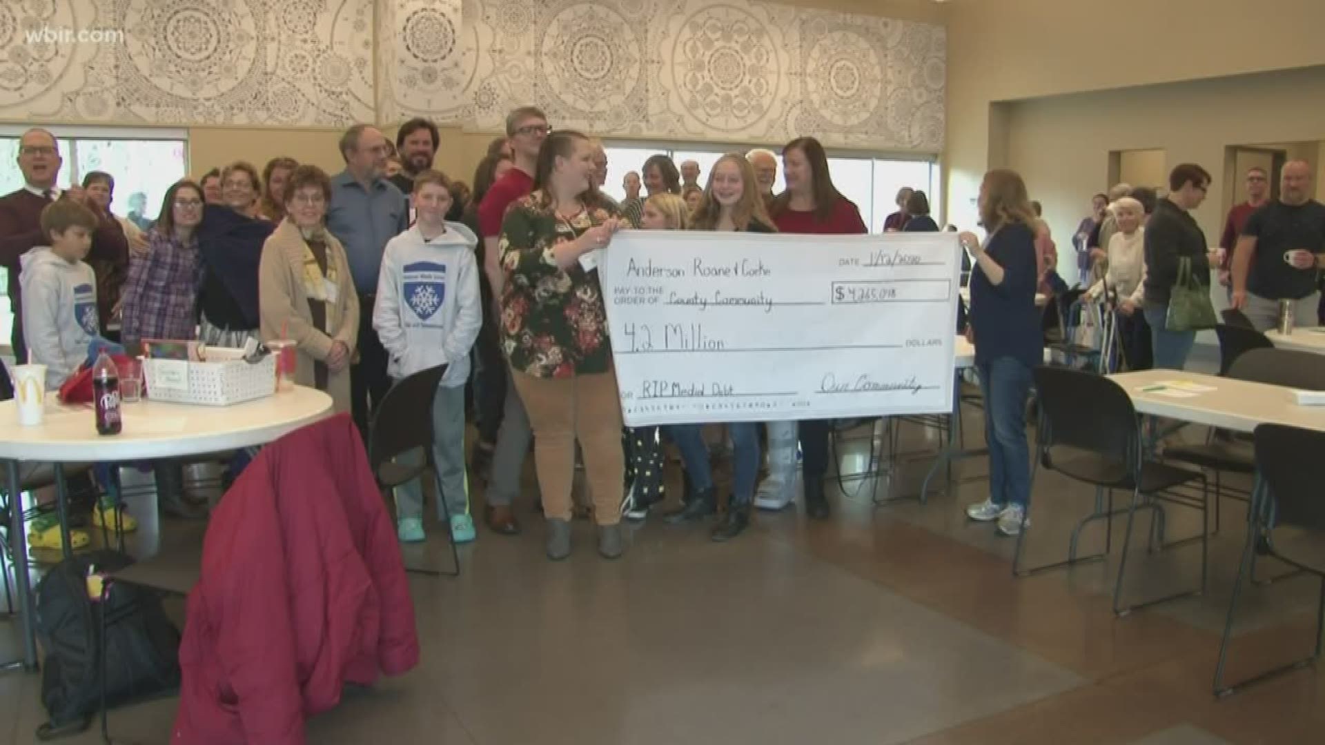Oak Ridge Unitarian Universalist Church teamed up with RIP Medical Debt to help families in Anderson, Roane and Cocke counties erase medical debt.