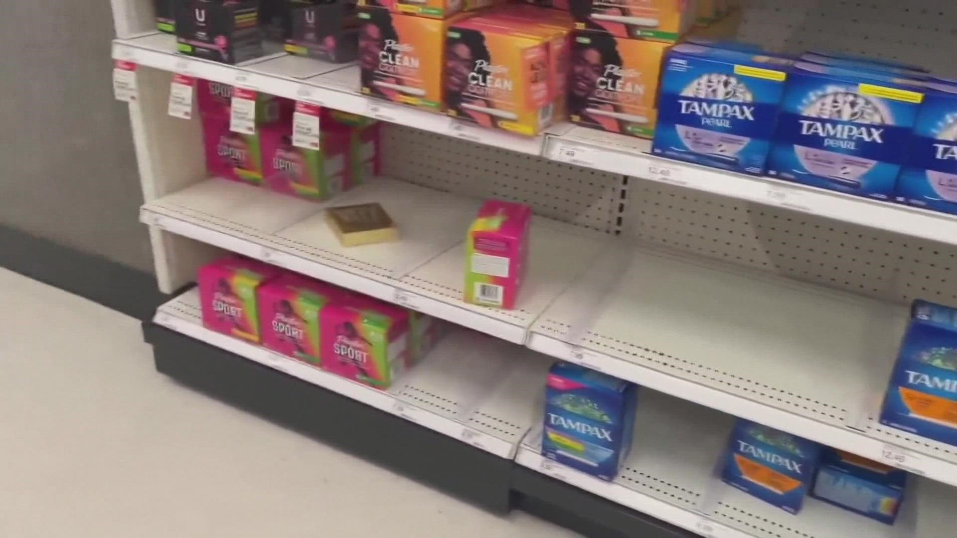 There have been shortages of almost everything for almost 2 years, and now tampons are being added to the list.