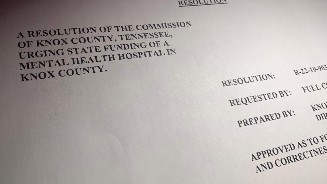 Knox Co. commissioners call for new state mental health facility in East Tennessee