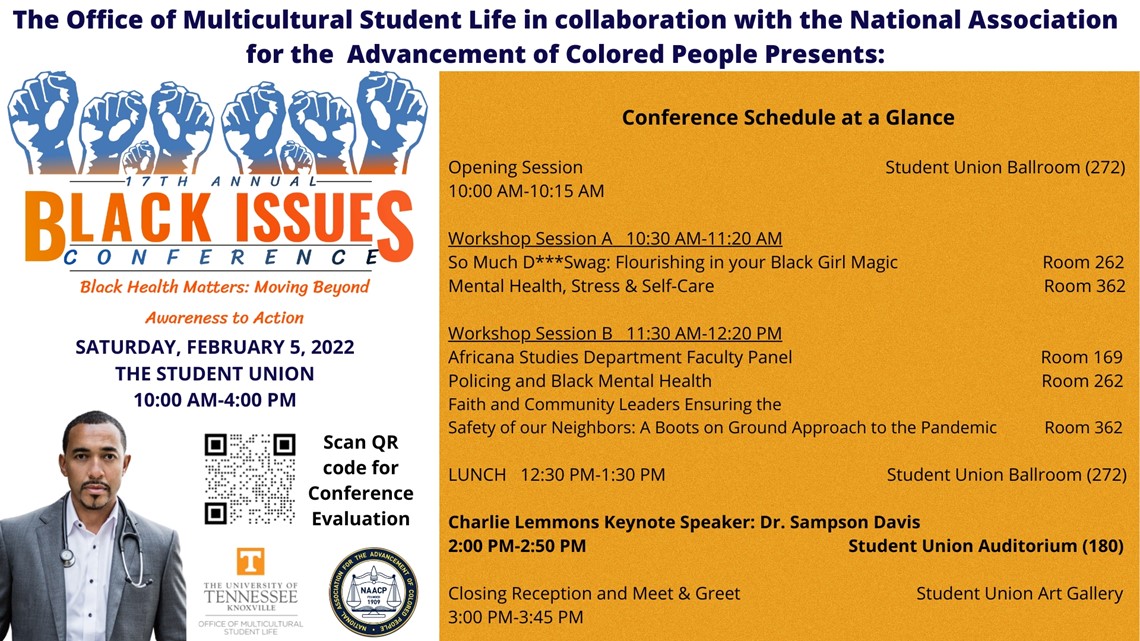 University of Tennessee to host 17th annual Black Issues Conference on Saturday - Vimarsana News