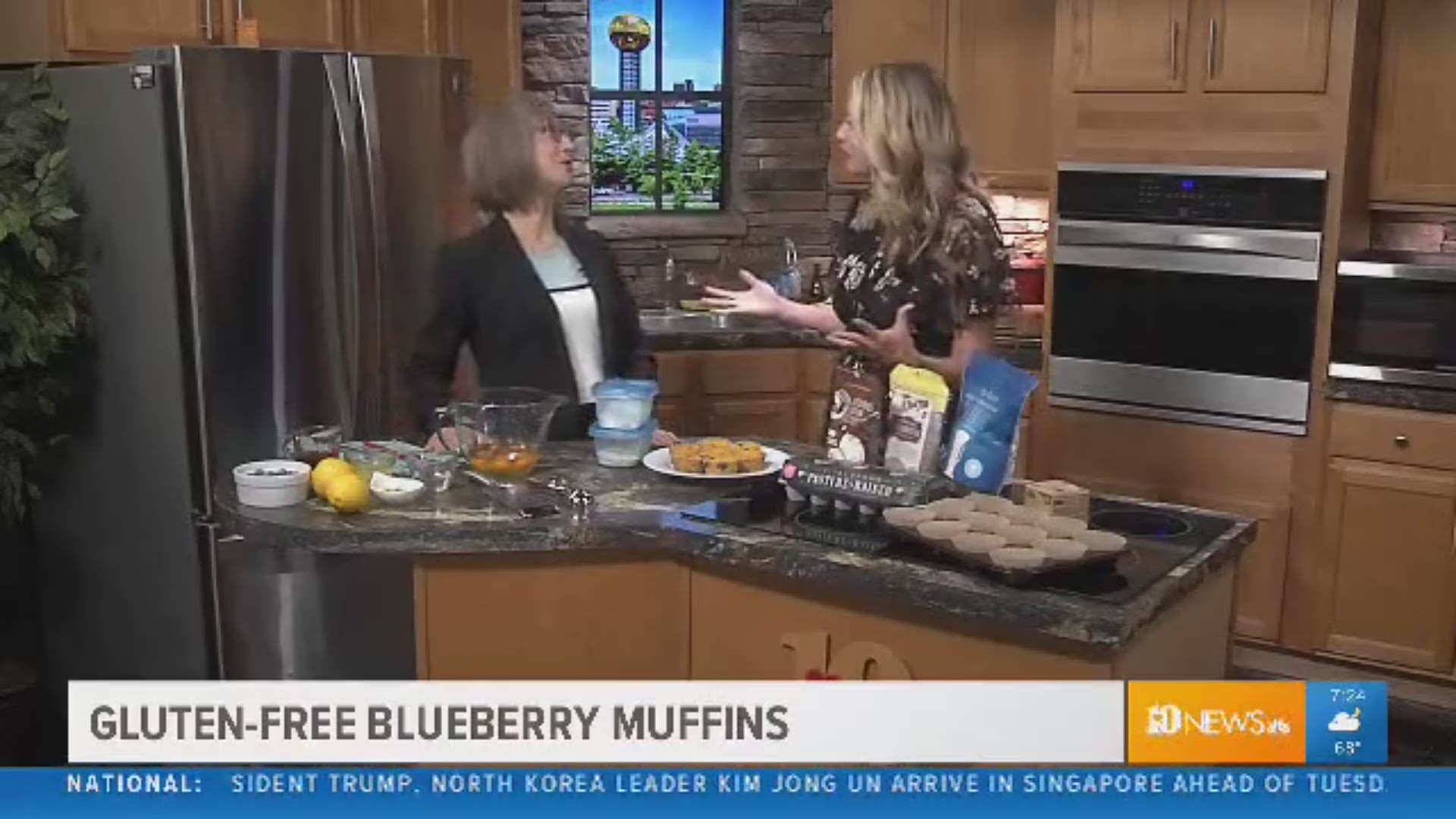 Camille Watson has some yummy gluten-free blueberry muffins!
