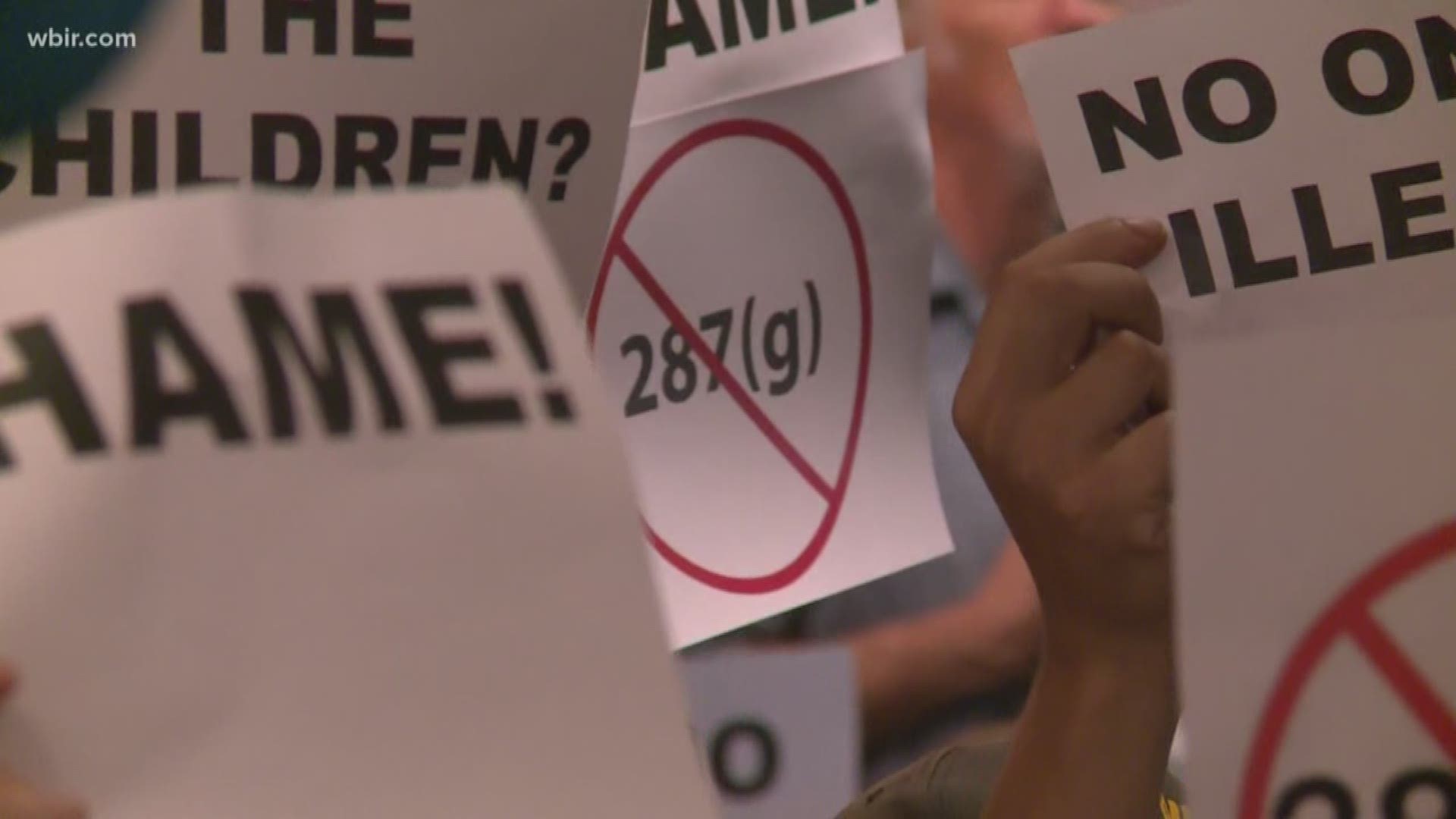 More than 100 people attended a meeting Wednesday morning to explain 287g - a law that allows local law enforcement to screen the immigration status of people they arrest.