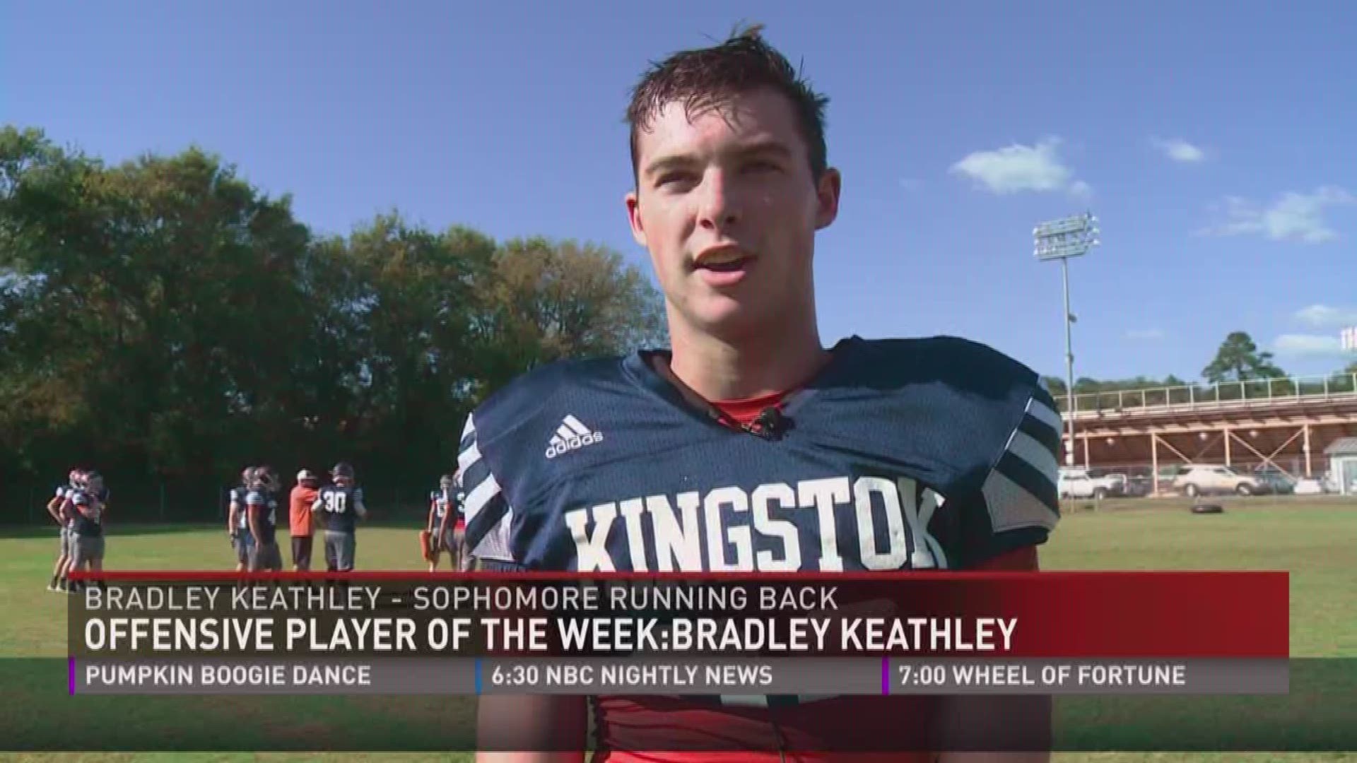 Kingston running back Bradley Keathley is our Week 6 Offensive Player of the Week.