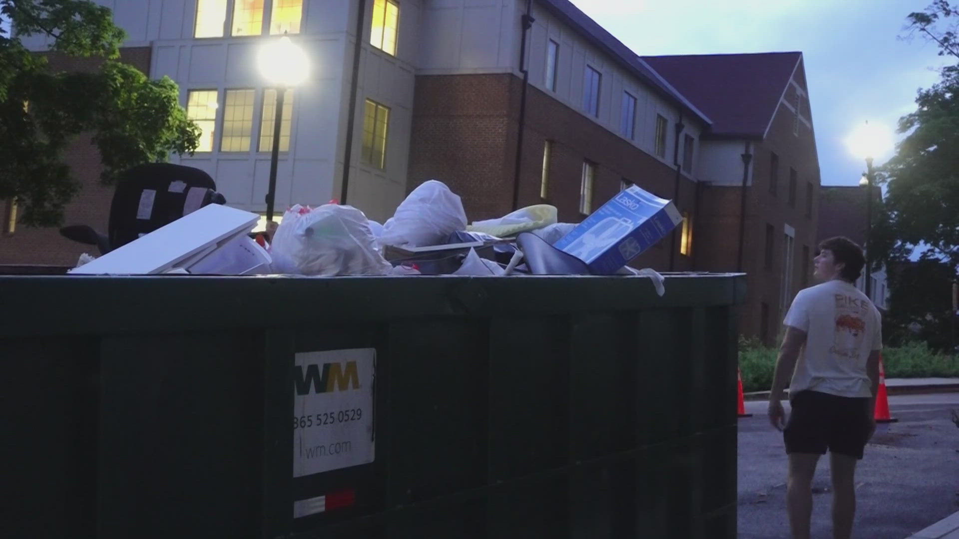 As students move out of dorms, they can take their items to the "Free Store" instead of filling up dumpsters.