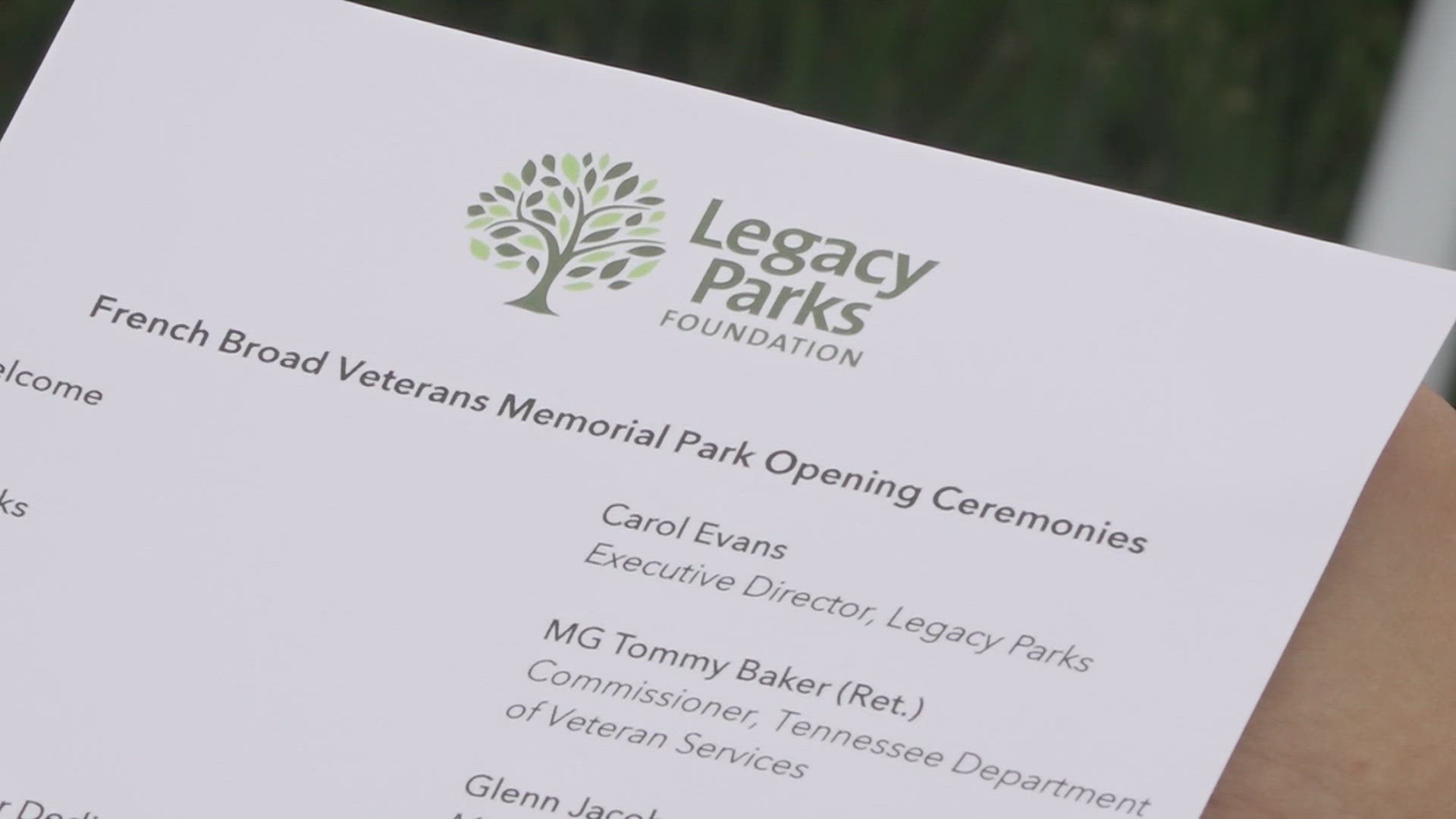 The French Broad Veterans Memorial Park officially opened Friday morning.