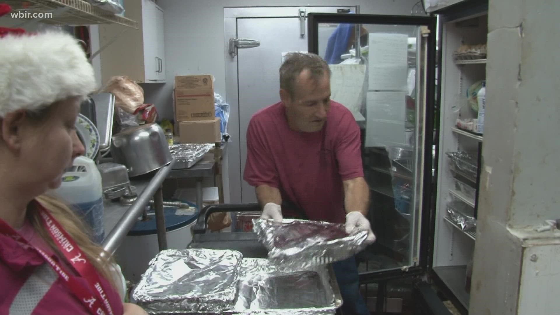 The Dam Store, near Douglas Dam in Sevier County, started cooking meals on Friday to give out Christmas Day.