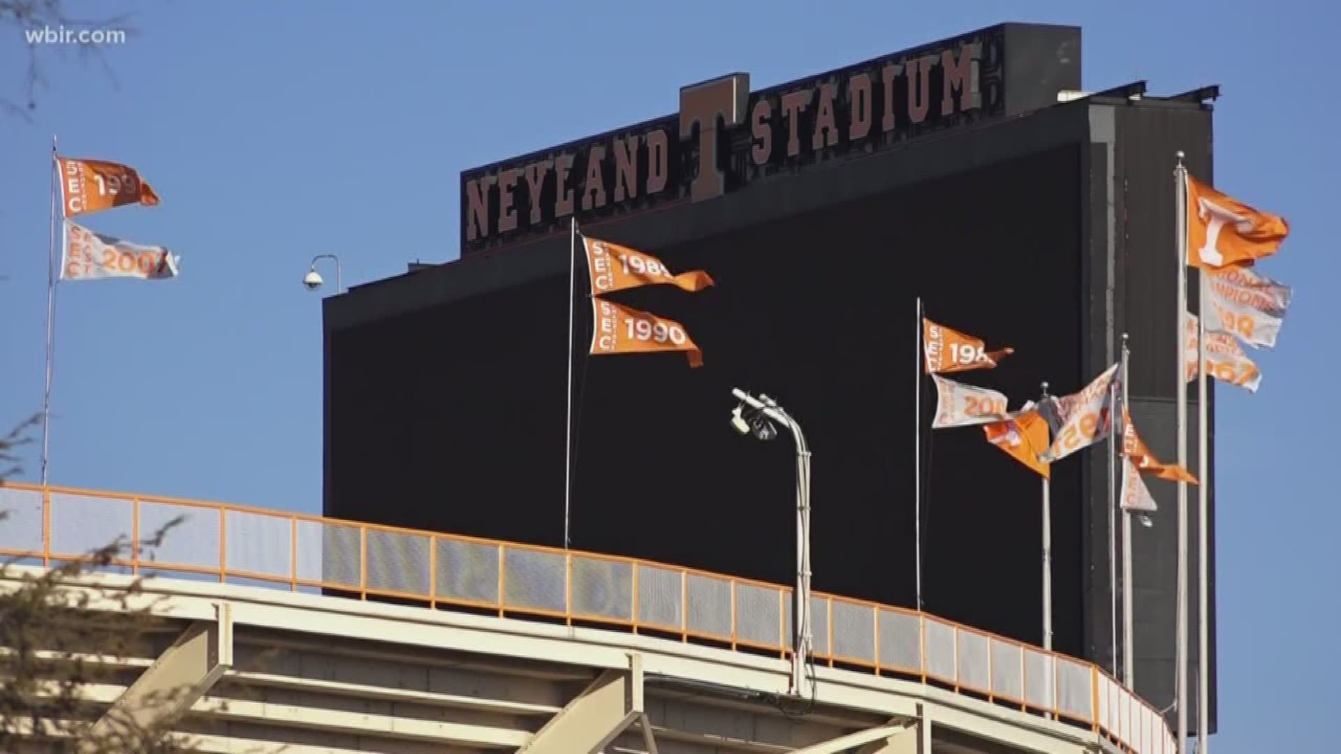 The University of Tennessee says millions of dollars in planned renovations to Neyland Stadium are now hold.