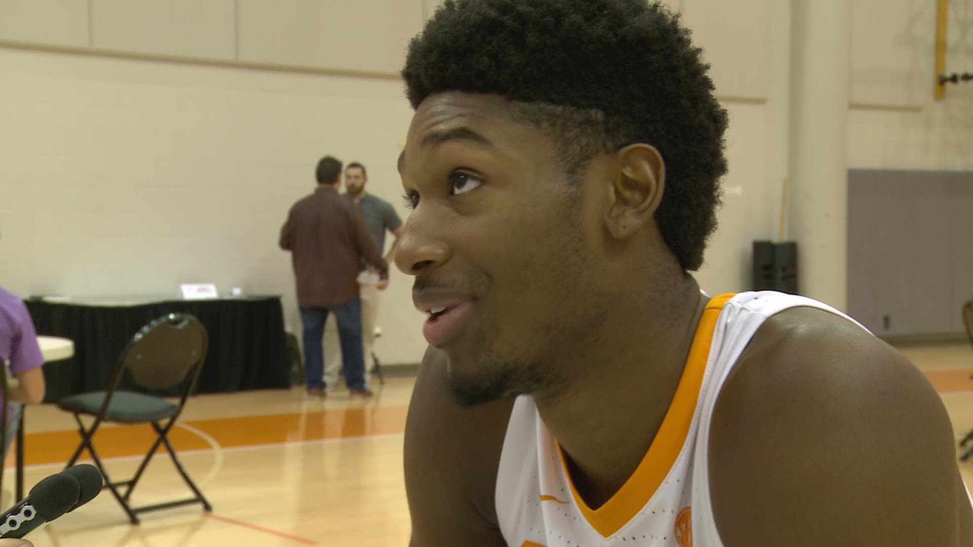 Kyle Alexander talks about his experience dealing with injury during the NCAA tournament at Tennessee Media Day.