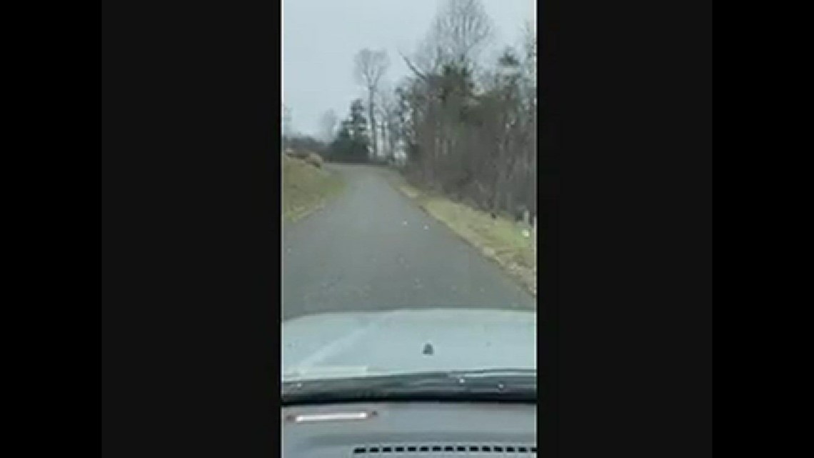 It's starting snowing on Prospect in Sneedville Tn video made by Glenda