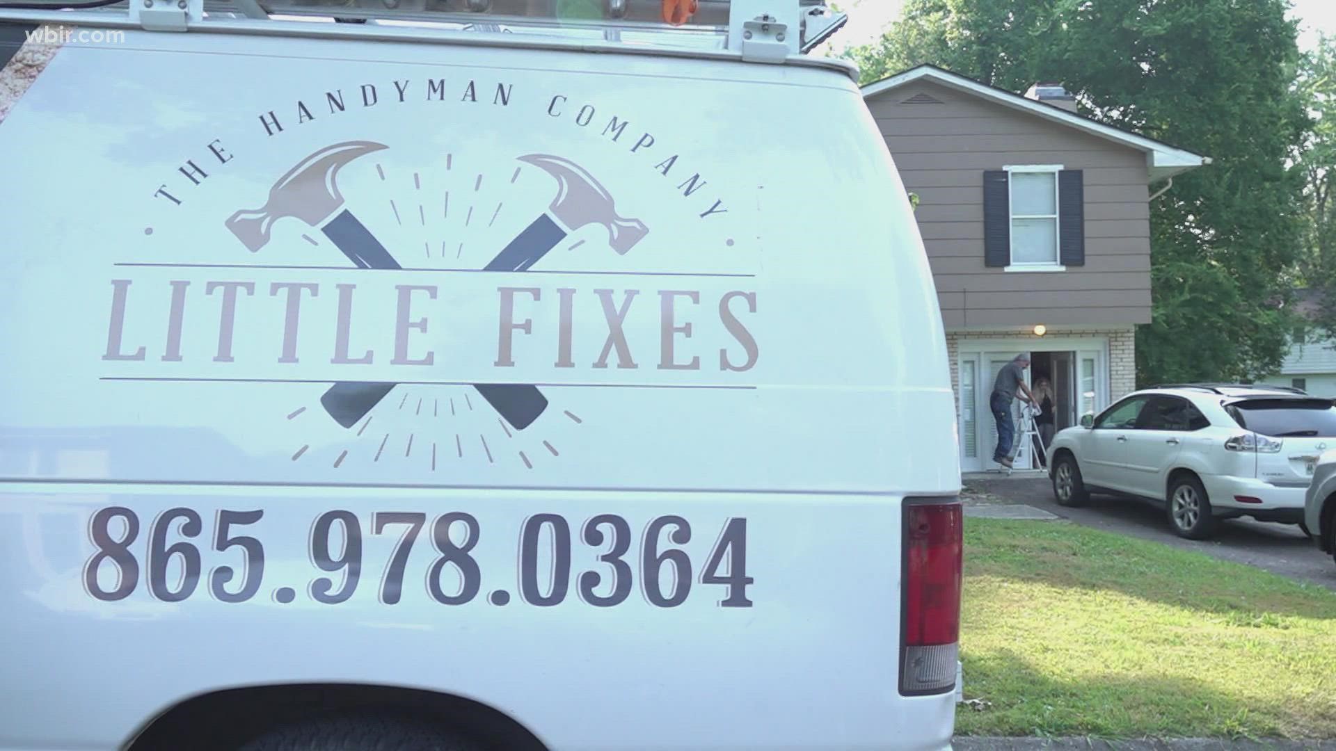 Leona Skiles uses her own business to help single mothers and the elderly with repairs around the house.
