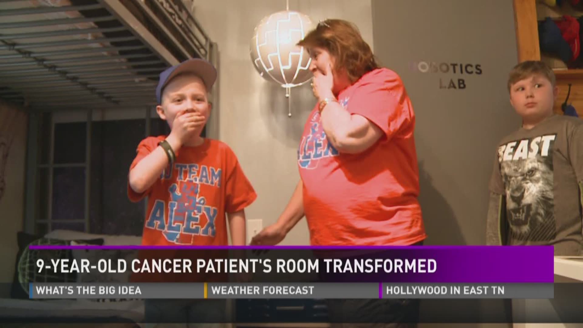 A boy battling leukemia got a special show of support Sunday.