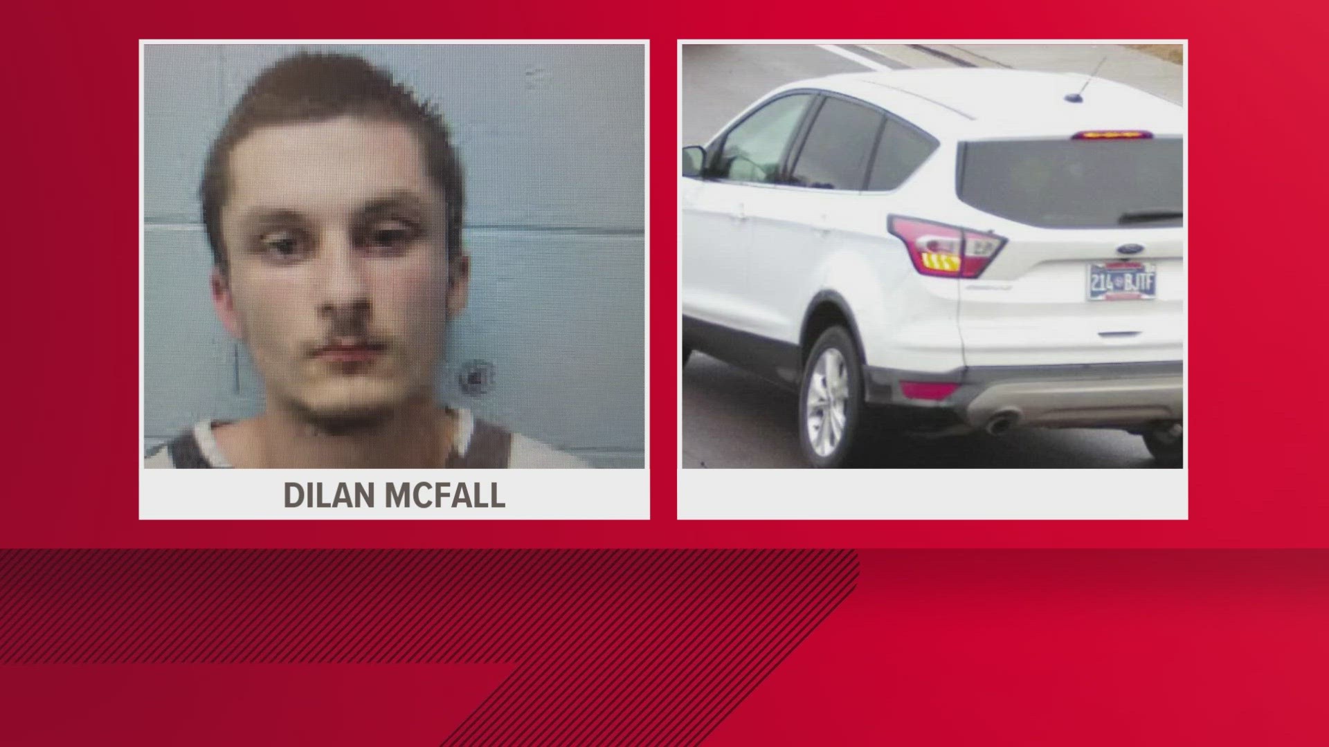 The Grainger County Sheriff's Office said Dilan McFall, 21, was wanted for questioning after the homicide.