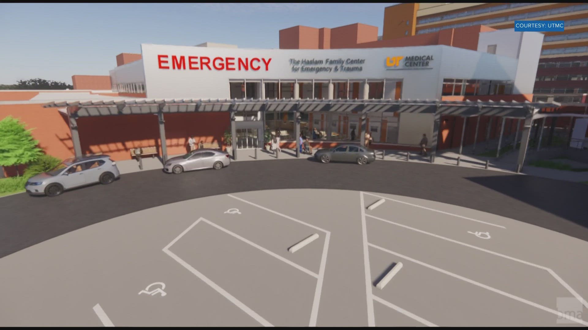 The expanded department will be renamed The Haslam Family Center Emergency & Trauma Services in recognition of the support of the Haslam family, UTMC said.
