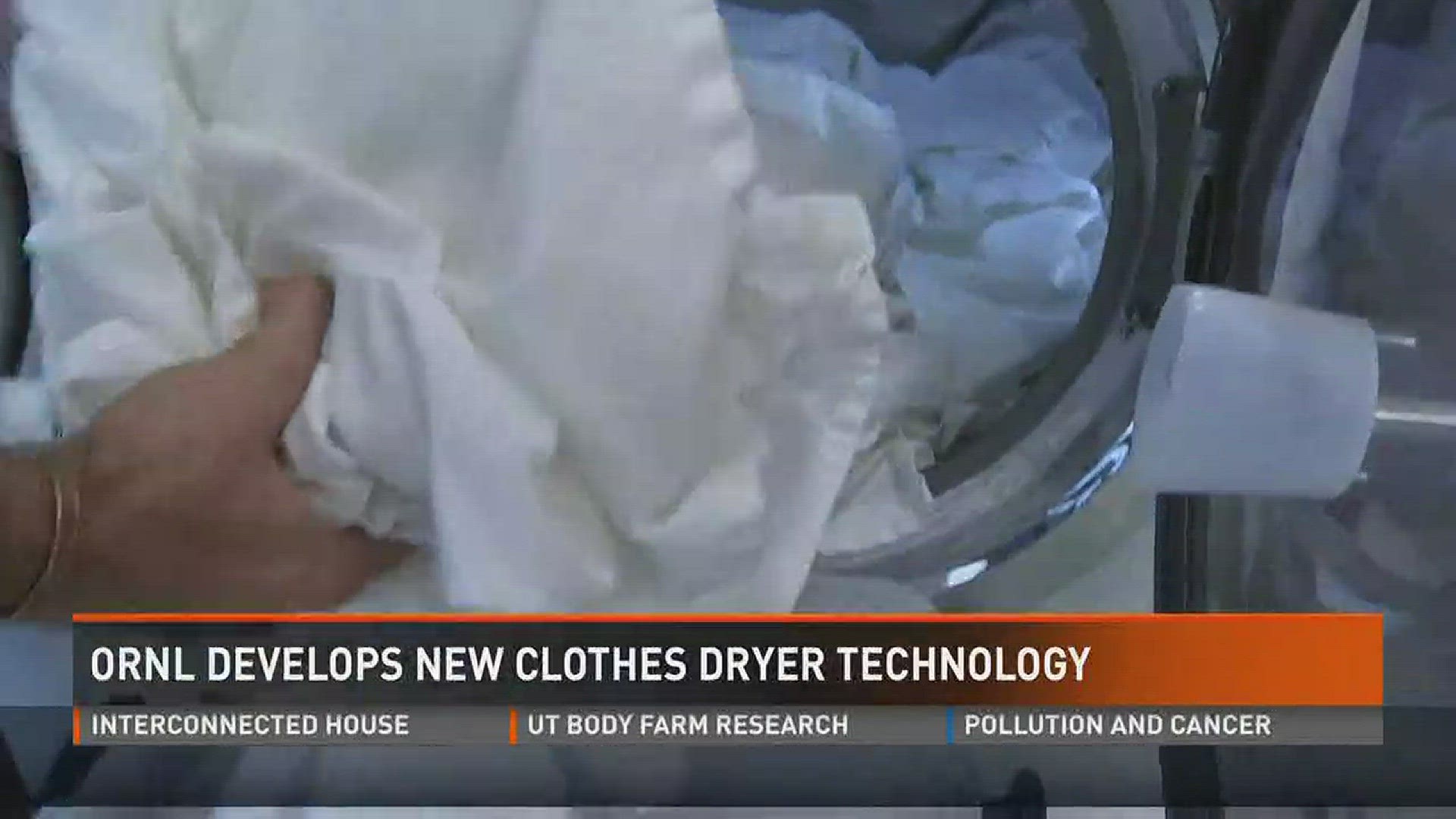 Researchers at the Oak Ridge National Laboratory are working to revolutionize the way we dry clothes--- with a dryer that uses no heat.  It's part of an effort to make appliances more energy efficient.