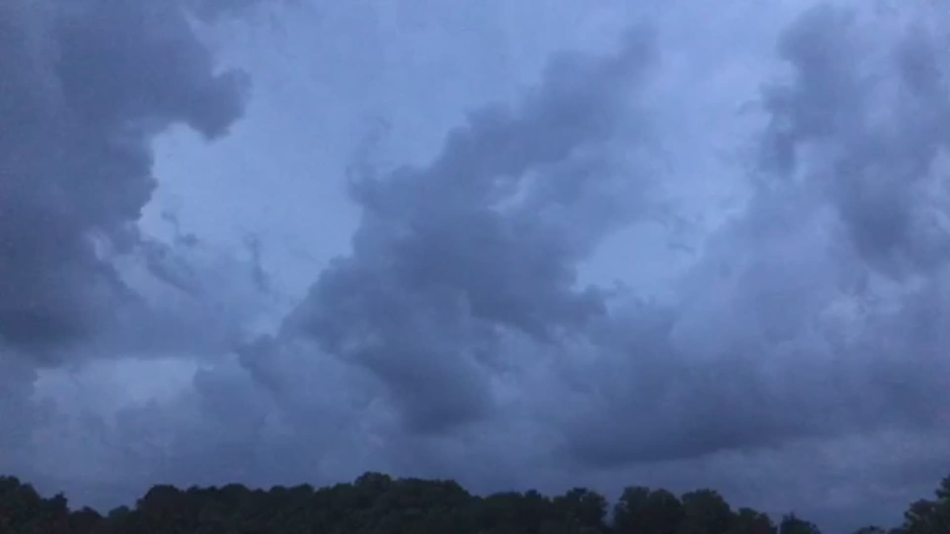 Storms lit up the skies instead of fireworks in Vonore.