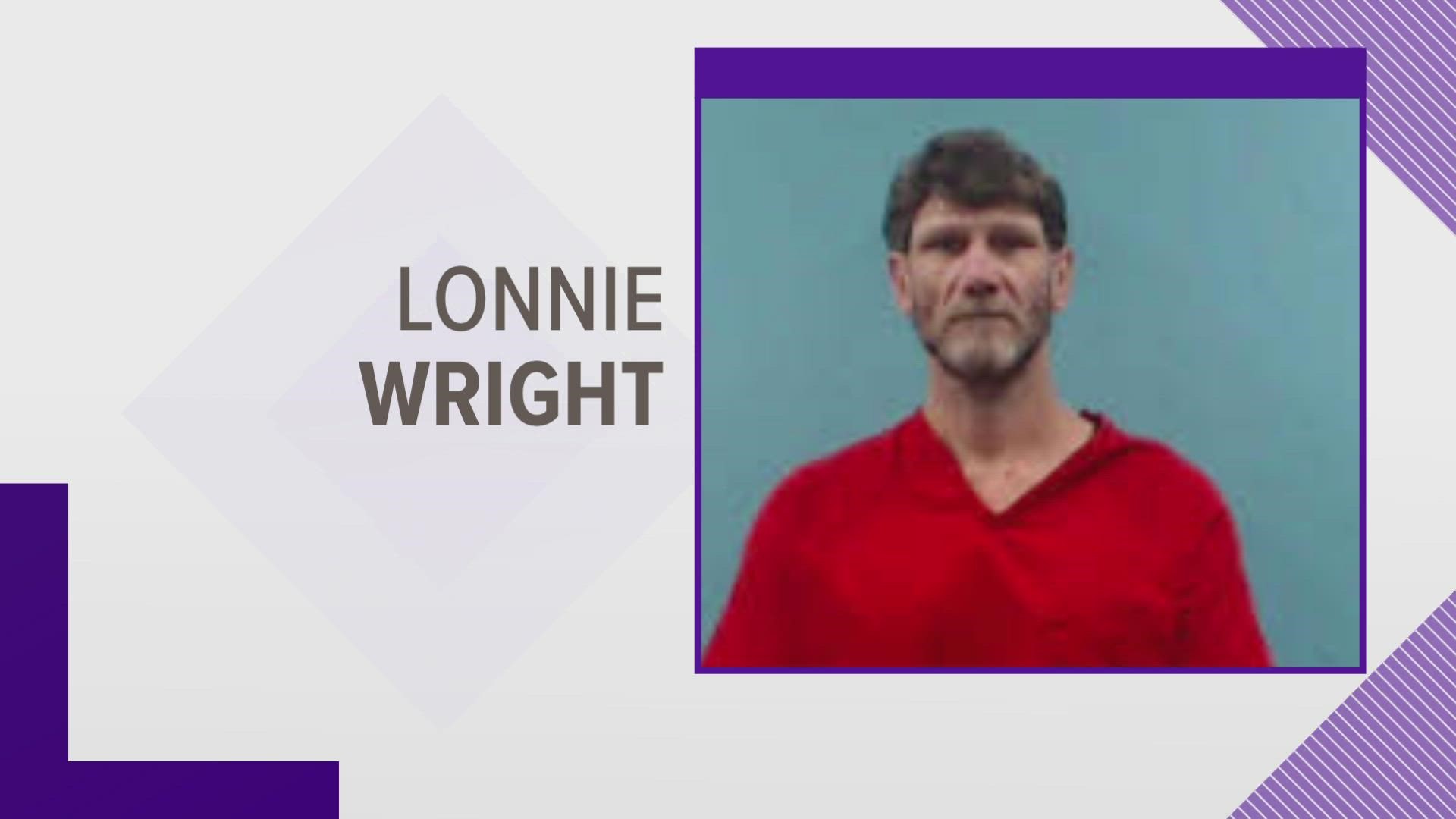 The Roane County Sheriff's Office said Lonnie Dale Wright was arrested on first-degree murder, robbery, burglary and car theft charges.