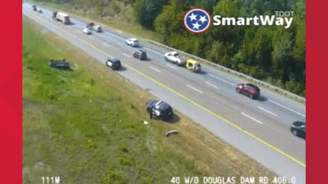 Injuries reported after crash on I40 West past exit to Winfield Dunn