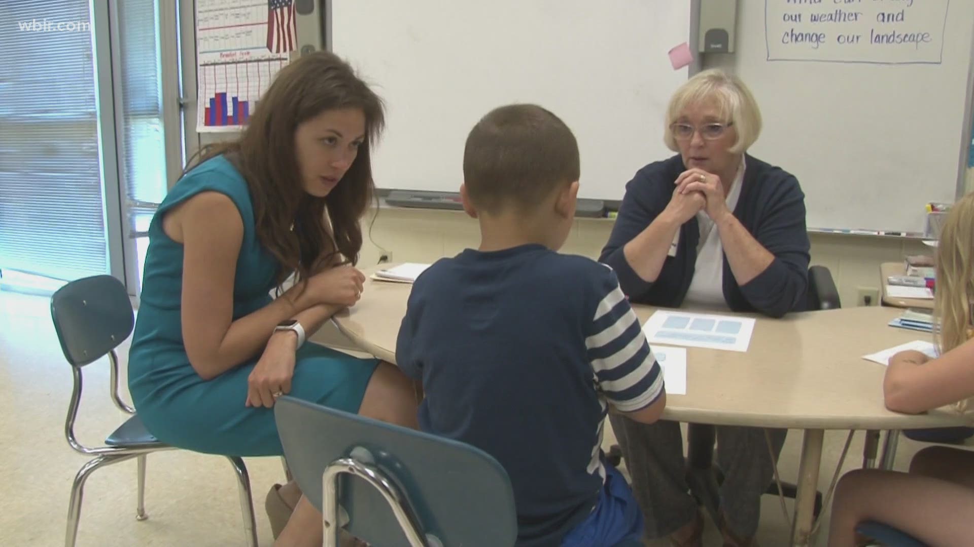 Penny Schwinn, the Tennessee Education Commissioner, visited Mary Blount Elementary School as she got a first-hand look at summer learning programs.