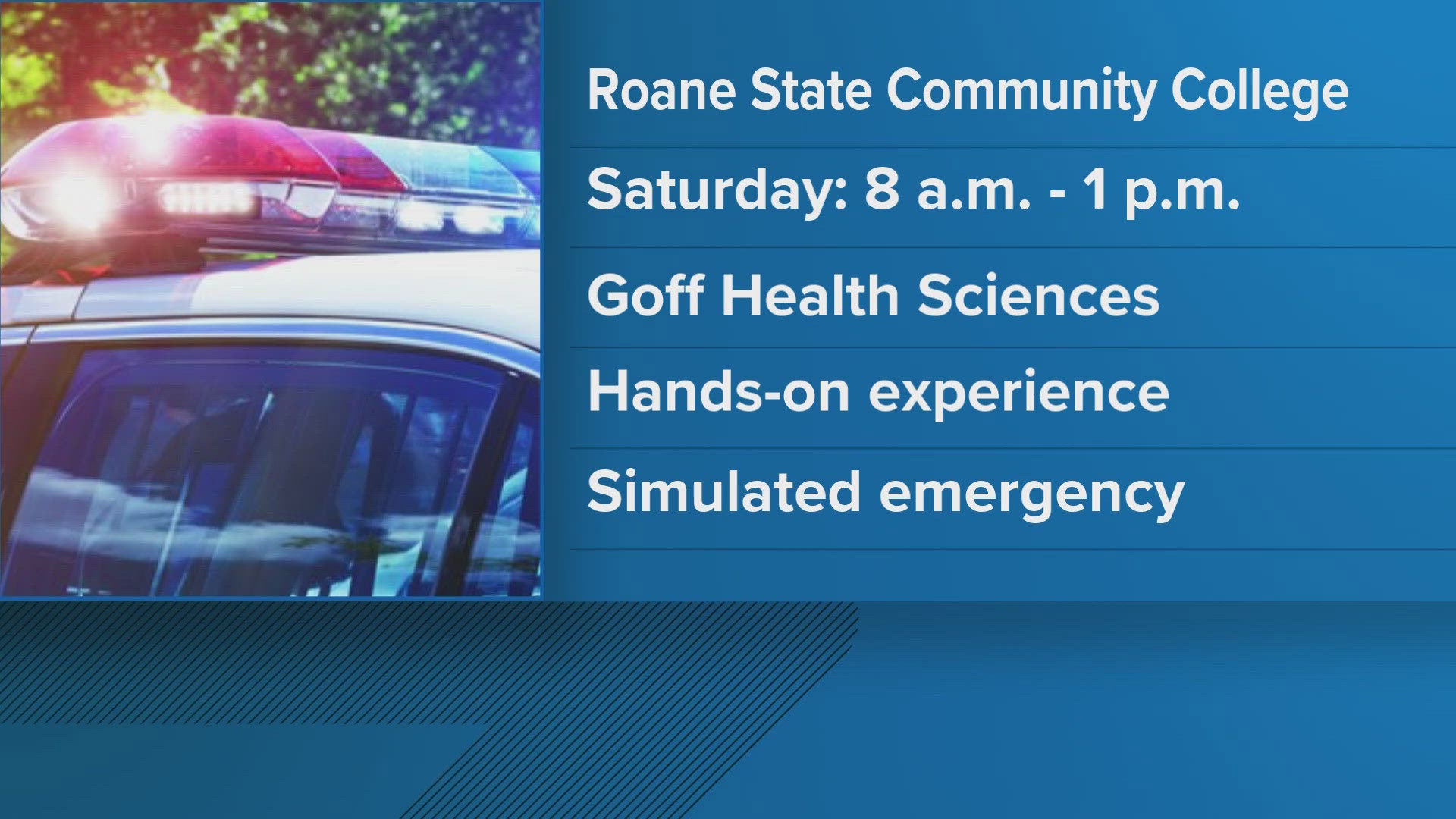 Roane State to host emergency exercise for health students on Oak Ridge