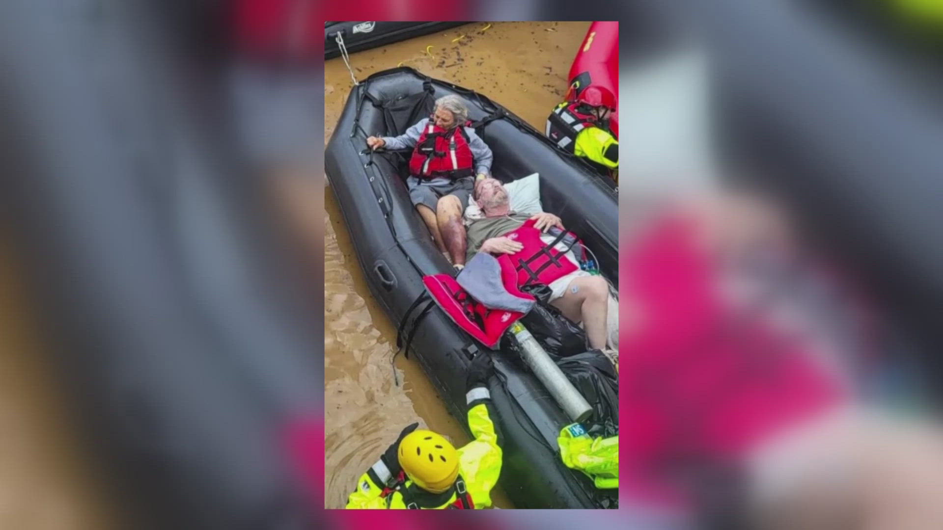 Jeffrey Bowen was rescued from the roof of Unicoi County Hospital after the Nolichucky River flooded on Sept. 27.