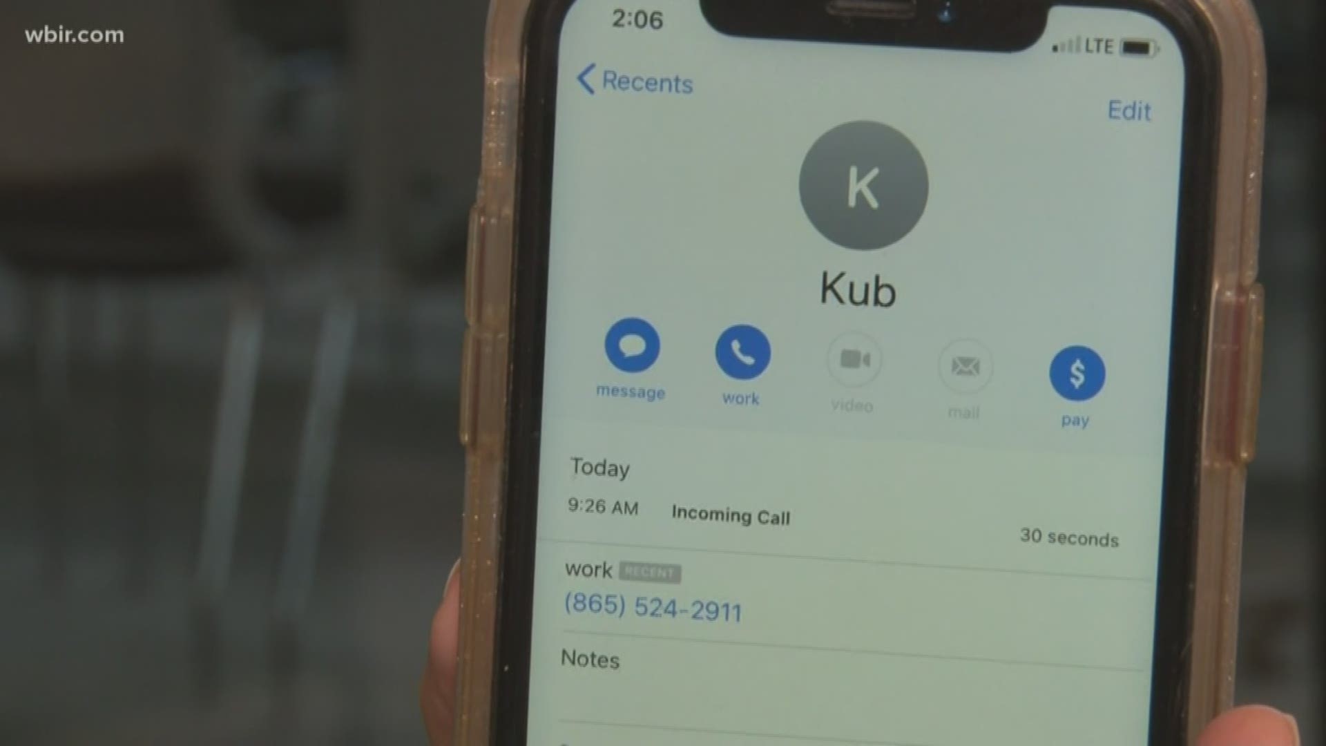 If you receive this call, KUB asks you to report it to the utility...so it can work to block the scammers before they reach more people.