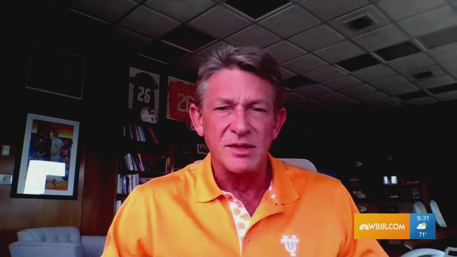 Randy Boyd talks about UT System news and the downtown stadium project.
