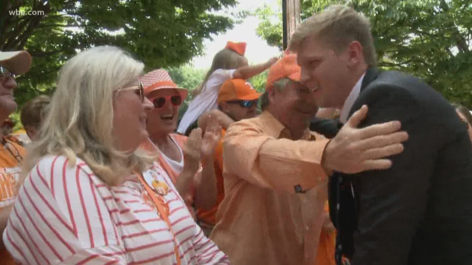 Parents experience a surreal moment as they watched their youngest son start for the Vols on Saturday.