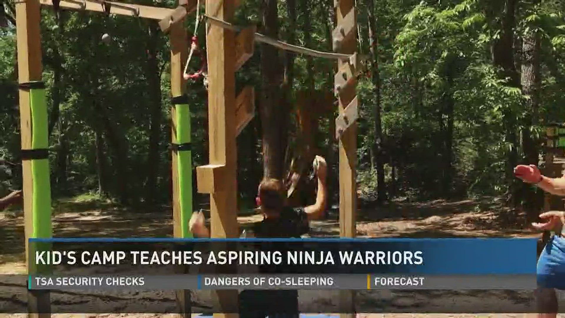 June 12, 2017: NBC's popular show American Ninja Warrior has ninja fever captivating even the youngest of warriors. A camp in East Tennessee is teaching kids warrior ninja skills.