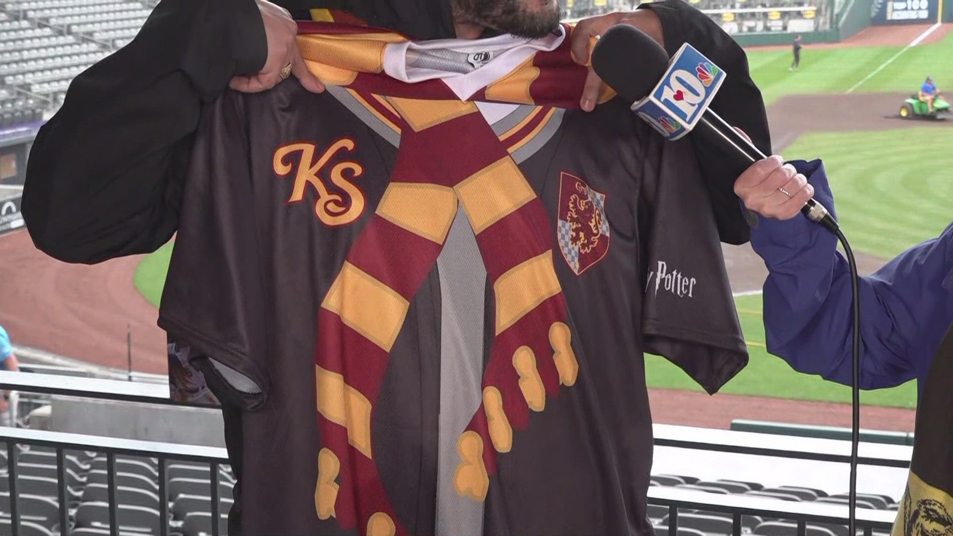 The Smokies players will be wearing special Harry Potter-themed jerseys! 