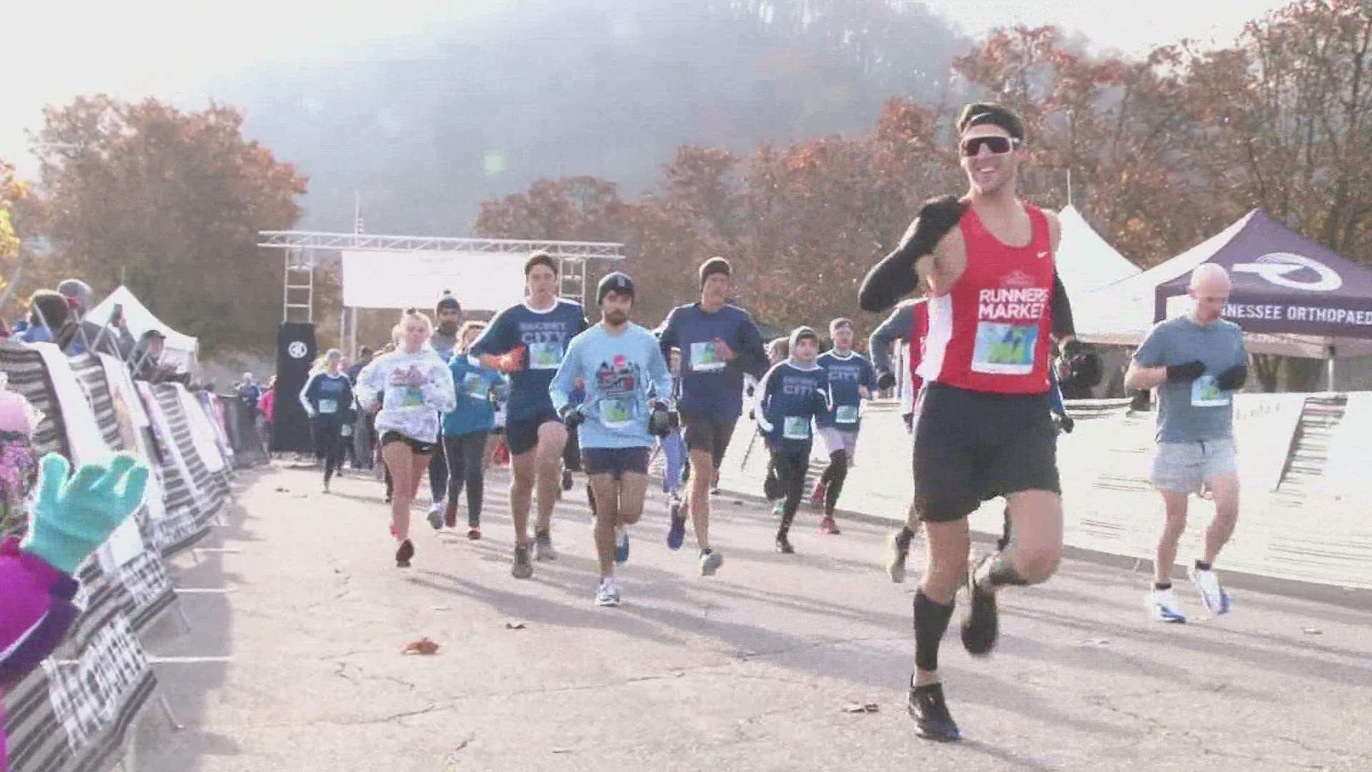The races started at 9 a.m. Saturday and took runners through areas around Melton Hill Lake and Emory Valley Drive.