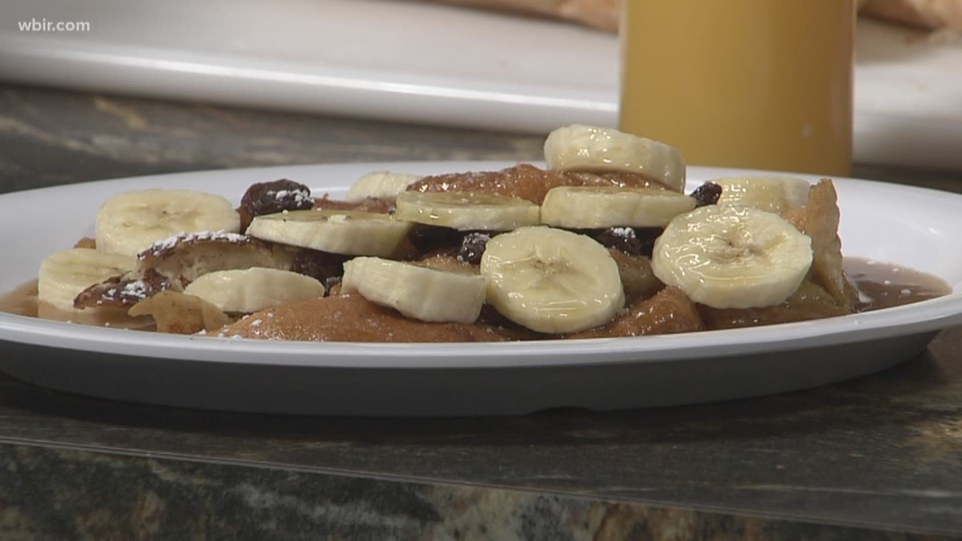 Ruby Sunshine shows us how to make banana foster.