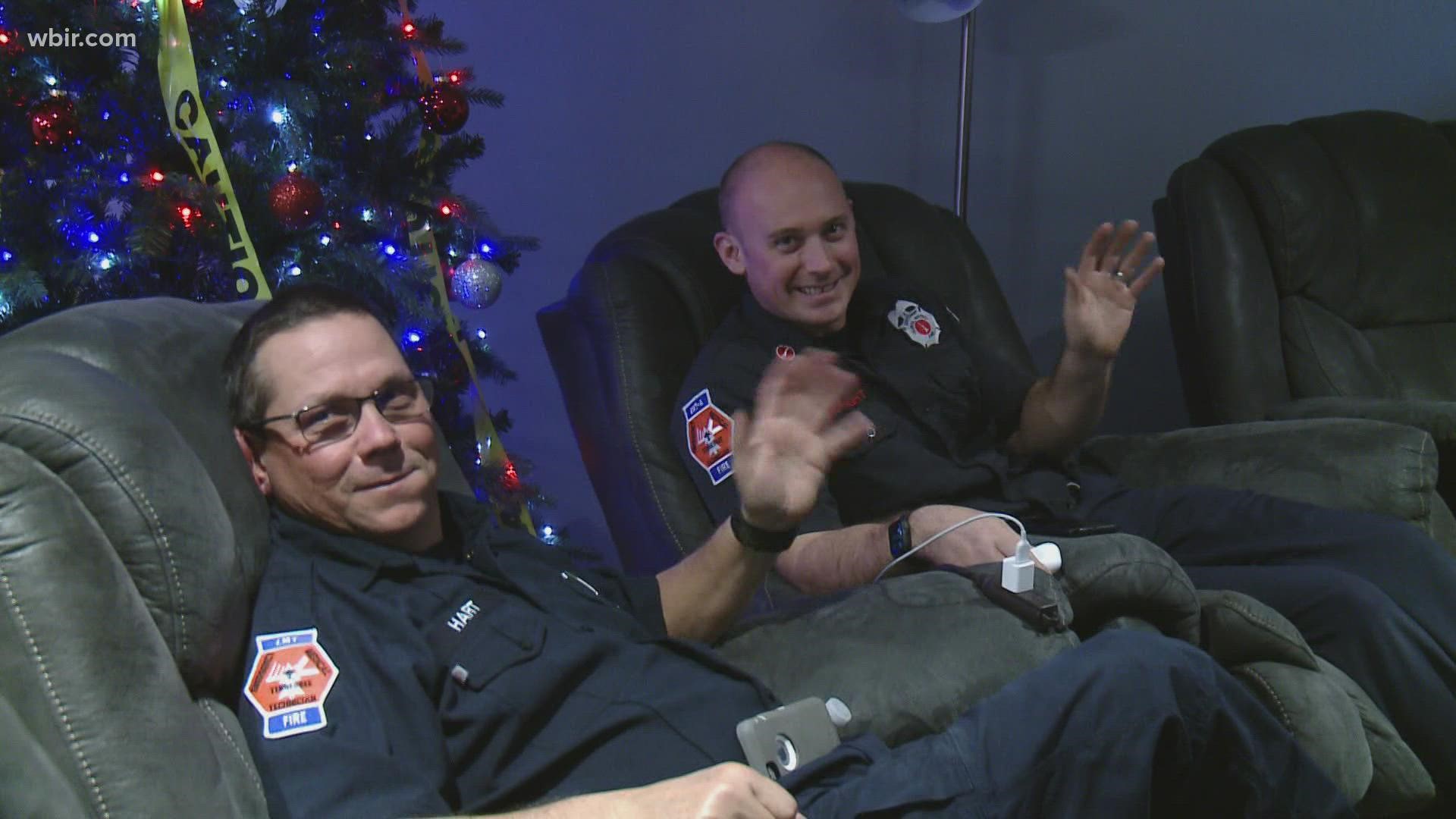 While people across East Tennessee chow down with friends and family, some first responders work through the holiday.