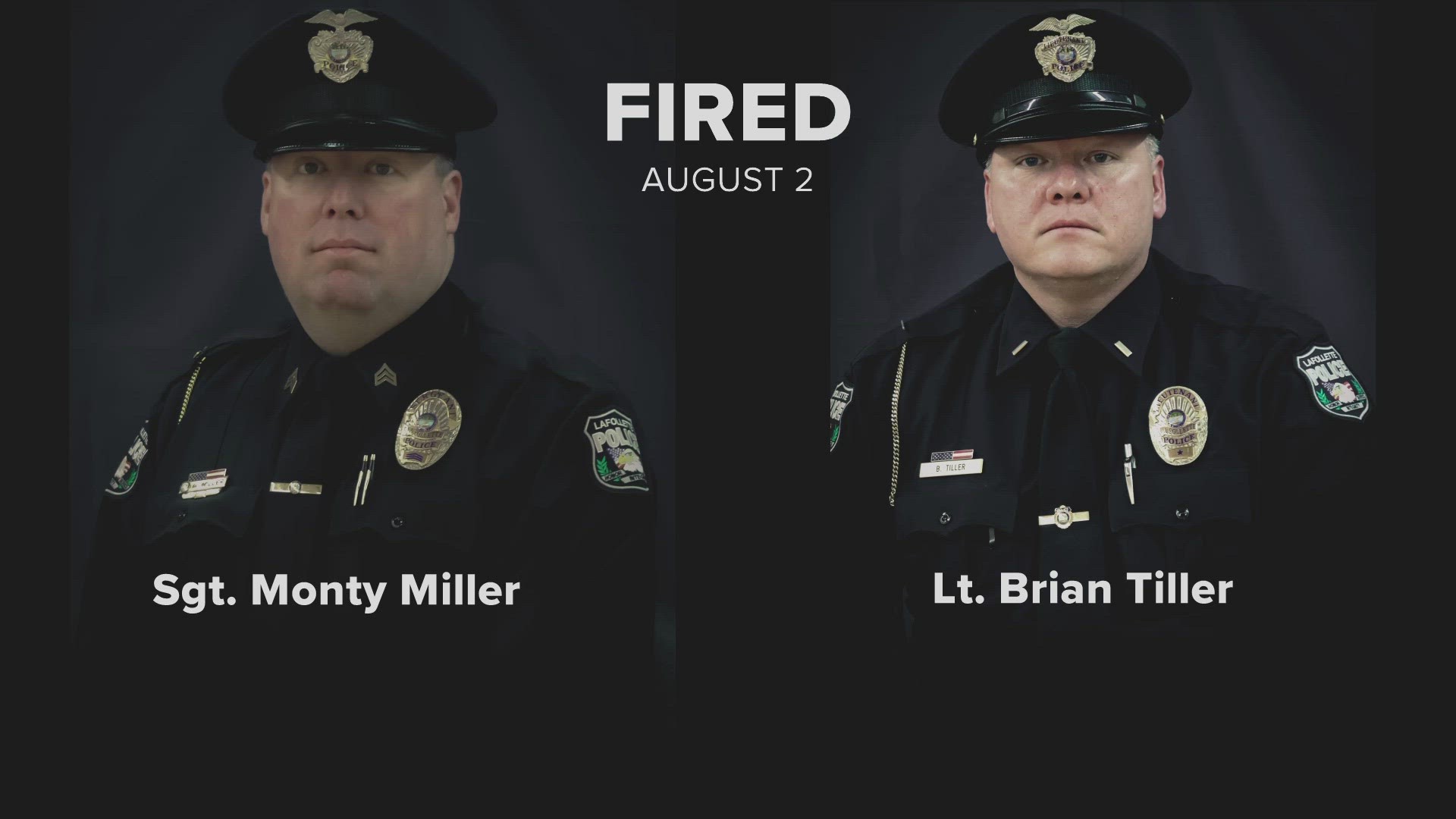 The LaFollette City Council fired Lt. Brian Tiller and Sgt. Monty Miller in August 2022. They filed a federal lawsuit on Wednesday.