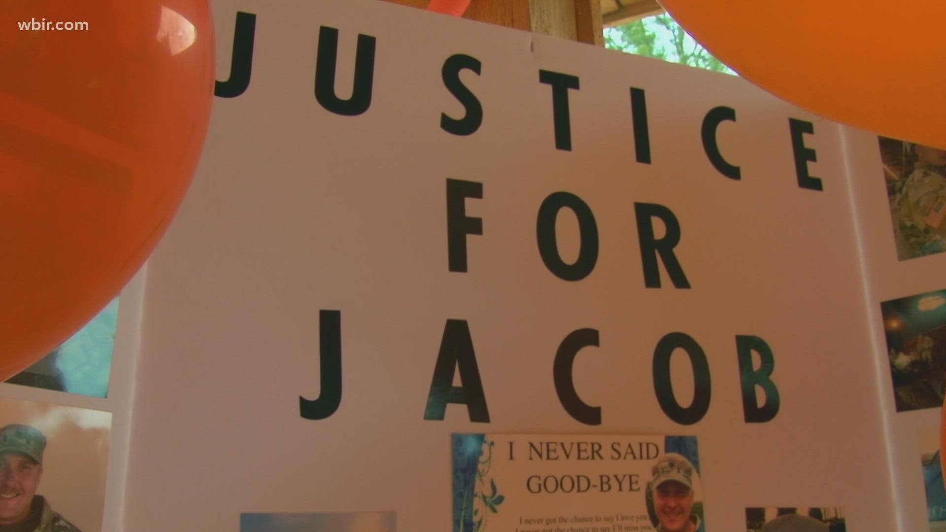 A memorial in Lenoir City honored the life of 35-year-old Jacob Bishop.
