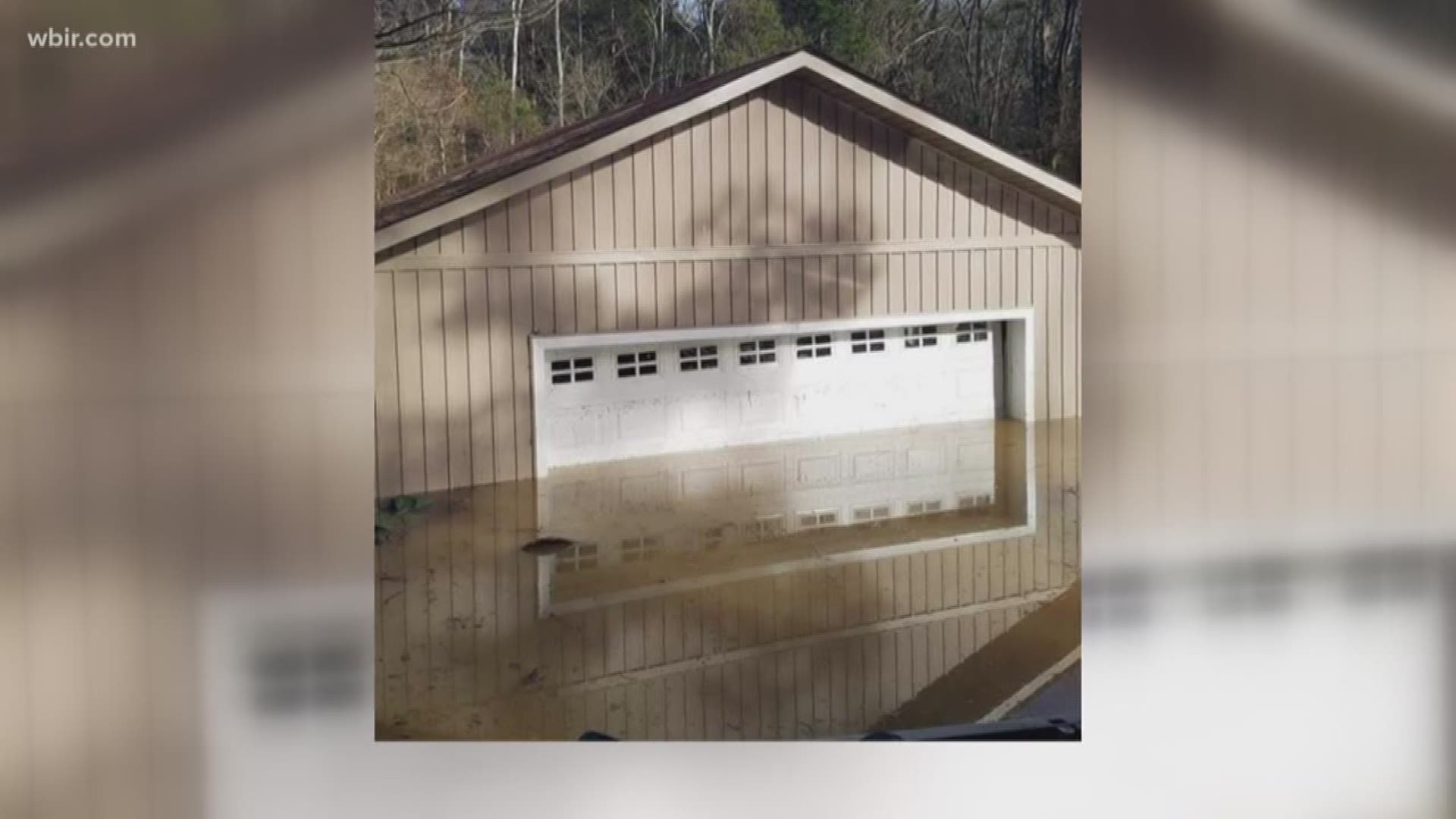 The family was awakened early Saturday morning with their goats crying and water rushing into their home. They rescued the animals but lost everything else. Their home is not near a body of water.