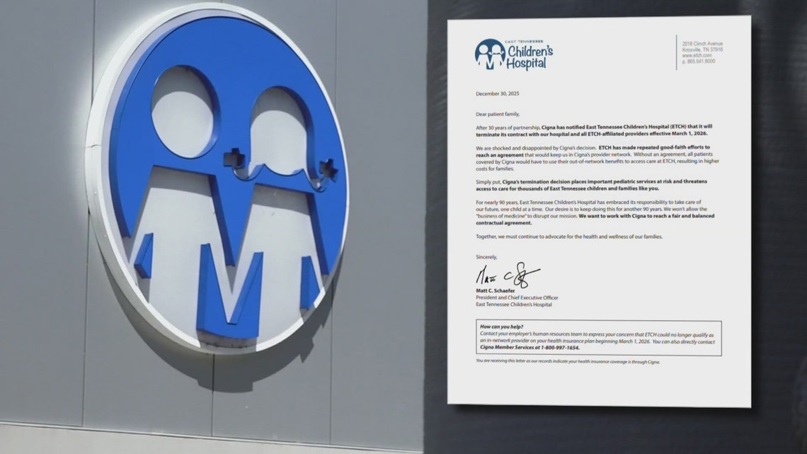 'It could be detrimental' | East Tennessee families anxious as 27,000 could lose Children's Hospital coverage in March