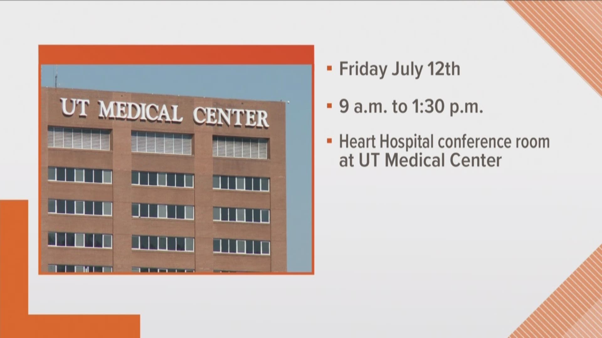 Dr. Christopher Tolleson with UT Medical Center is here to talk about Huntington's Disease and an Education Day that will be held at UT Medical Center.