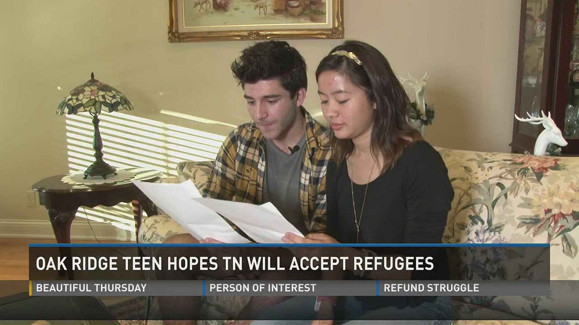 A 17-year-old Oak Ridge student has sent a letter to political leaders expressing her dismay at their stance against further immigration of Syrian refugees into the US.  Nov. 19, 2015