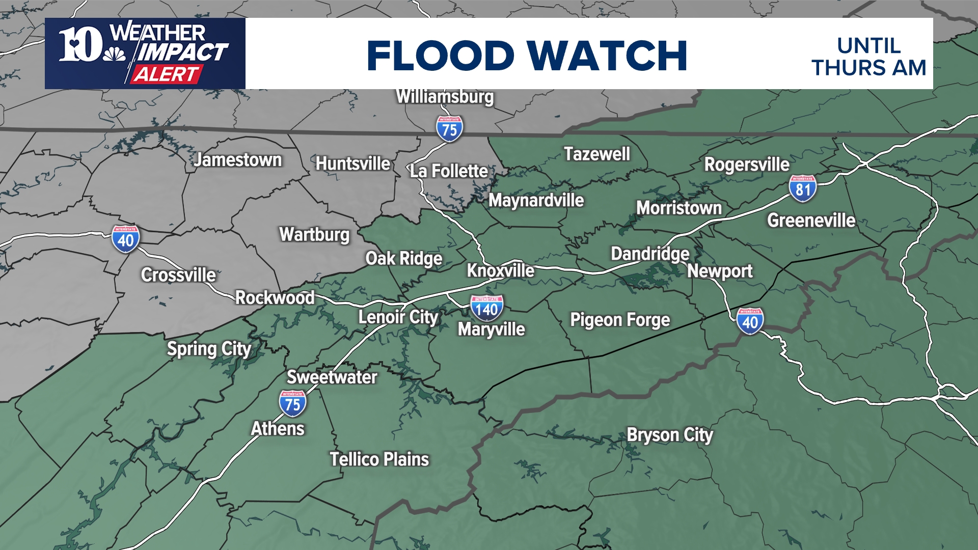 Weather Impact Alert: Flash Flood Warnings issued for several counties ...