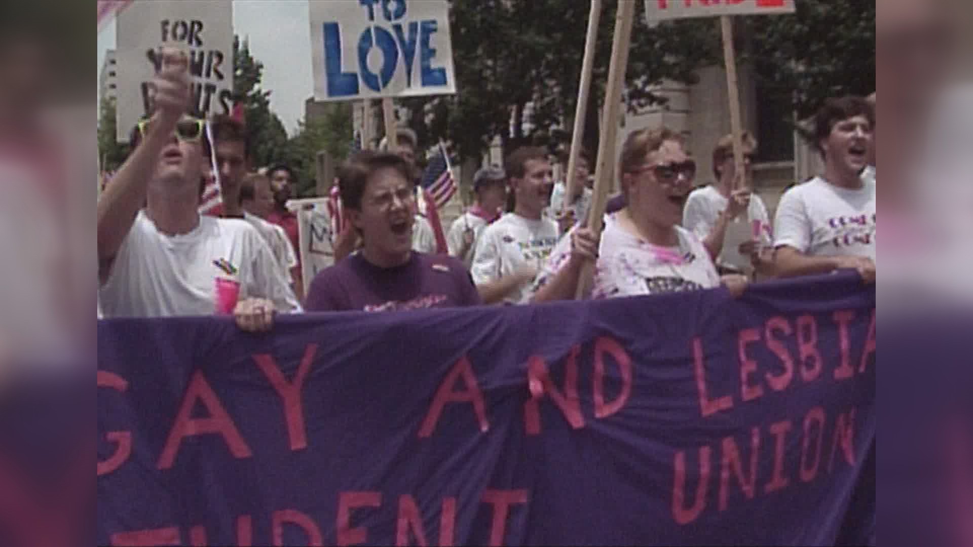 The first documented LGBTQ+ Pride events, then called "Gay Pride," took place in 1977.