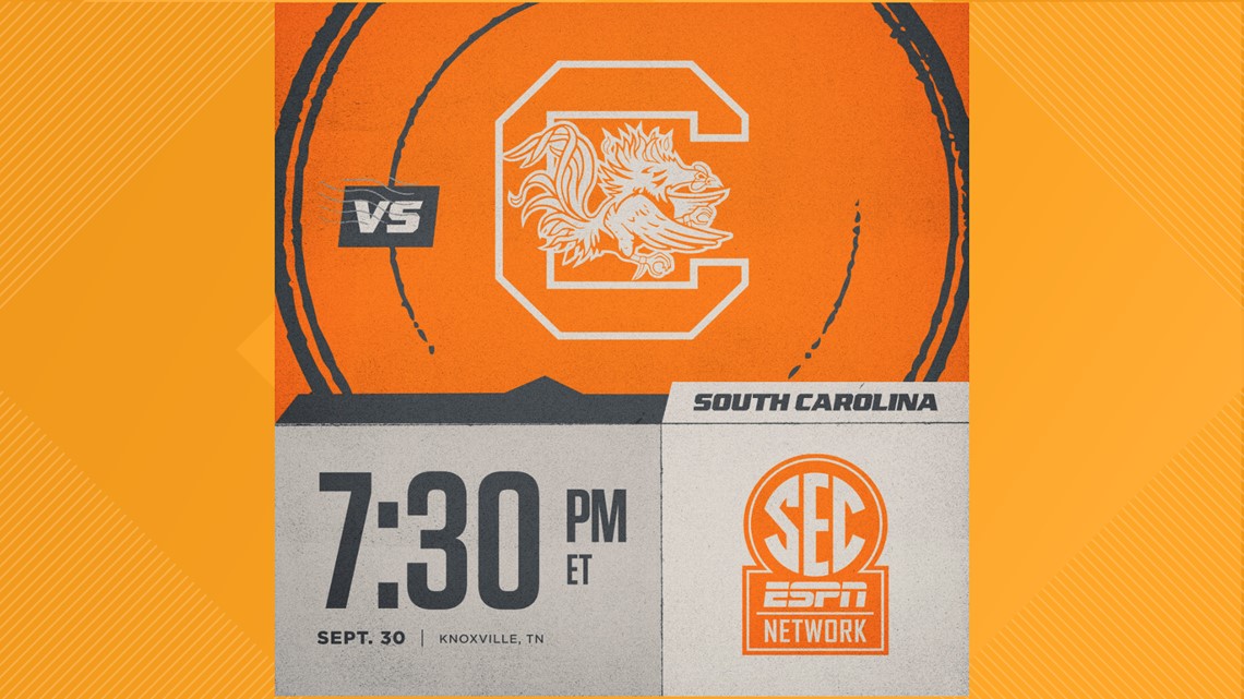 South Carolina vs. Tennessee: Game time, TV channel, live stream